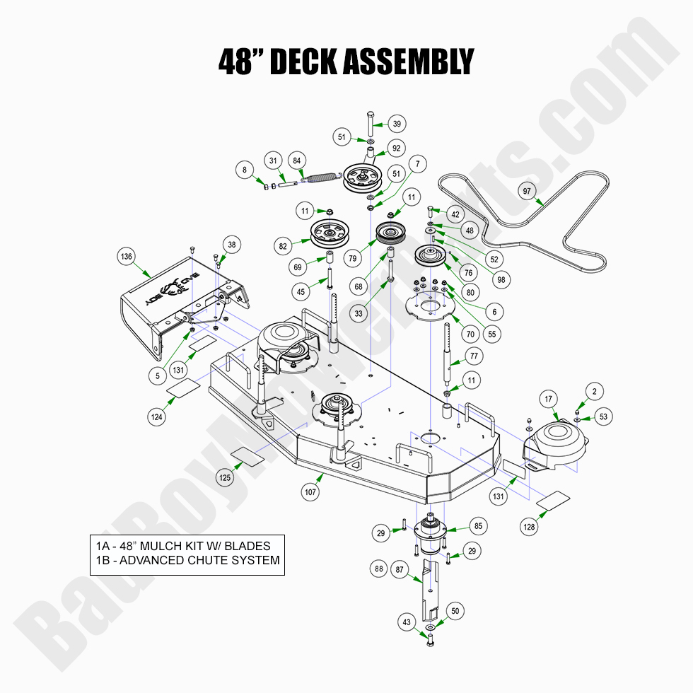 2022 Walk Behind - 48" Deck Assembly